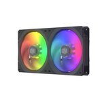 MasterFan SF240R ARGB - Ventilateur de boitier ARGB PWM - 650-1800 RPM - 2x 120mm