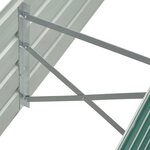 vidaXL Lit surélevé de jardin Acier galvanisé 160x40x45 cm Vert