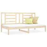 vidaXL Lit de jour 90x200 cm Bois de pin massif