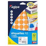 400 Étiquettes Jaune Ø 24