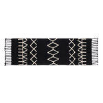 Tapis de couloir lavable berbère noir 230 x 80 cm