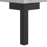 vidaXL Buffet haut Gris béton 34 5x34x180 cm Bois d'ingénierie