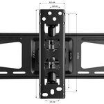 Tectake Support TV Mural pour Ecran Plat 32" à 60"