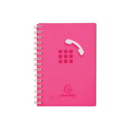 Répertoire / carnet d'adresses 9 x 13 cm - linicolor rose