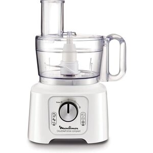Moulinex robot multifonctions double force 544110 - 800w - bol 2 2l - 2 sorties moteur - fonction pulse - disque réversible  blender
