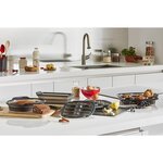 Moule crispybake 100  silicone cake rectangle 24 cm noir tefal
