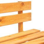 vidaXL Banc palette de jardin bois marron miel
