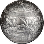 Monnaie en argent 1000 francs g 1000 (1 kg) millésime 2023 big five spherical big five leopards