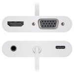Adaptateur multiport USB-C™ HDMI™ + VGA + PD 100 W x 120 GOOBAY