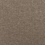 vidaXL Cadre de lit avec tête de lit Taupe 90x190 cm Tissu