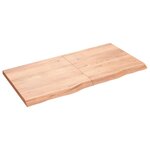 vidaXL Dessus de table marron clair 120x60x4 cm bois chêne traité