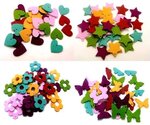 Motif en feutrine MAXI PACK 4 formes 120 pièces - Sodertex