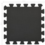 vidaXL Tapis de sol 54 Pièces 4 86㎡ Mousse EVA Noir