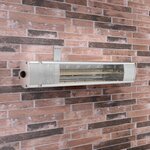 Tristar Chauffage murale pour patio KA-5277 2000 W Tube doré Argenté