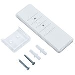 vidaXL Auvent automatique capteur de vent/LED 600x300 cm Bleu et blanc