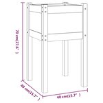 vidaXL Jardinière d'extérieur 50x50x70 cm Bois de pin massif