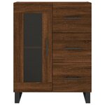 vidaXL Buffet haut Chêne marron 69 5x34x180 cm Bois d'ingénierie