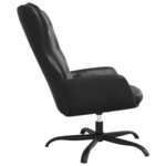 vidaXL Chaise de relaxation Noir Similicuir