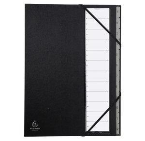 Trieur Rigide Ordonator Numerique Dos Extensible 12 Compartiments 1 À 12 - X 12 - Exacompta