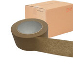 Lot de 12 rouleaux de ruban adhésif papier kraft brun 50mmx50m