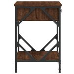 vidaXL Tables de chevet 2Pièces Chêne marron 40x42x60cm Bois d'ingénierie