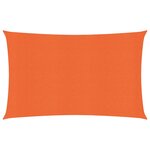 vidaXL Voile d'ombrage 160 g/m² Orange 2x4 5 m PEHD
