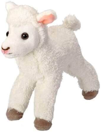 Peluche Agneau De 20 Cm Blanc