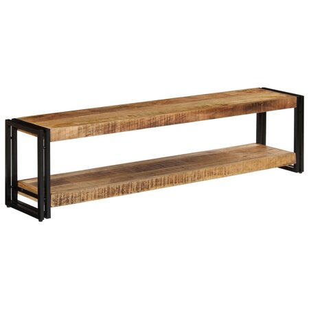 vidaXL Meuble TV 150 x 30 x 40 cm Bois massif de manguier