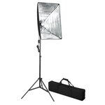 vidaXL Kit de studio photo avec toile de fond et boîte à lumière