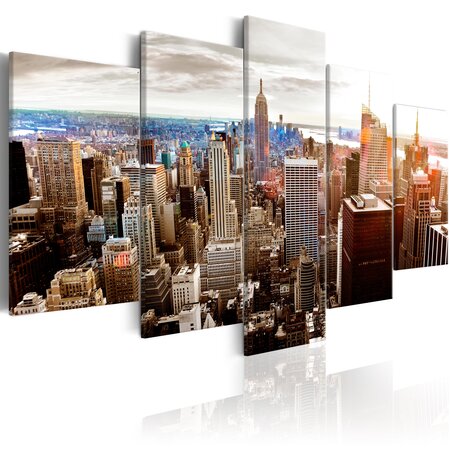 Tableau - grey tower blocks l x h en cm 100x50