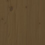 vidaXL Cadre de lit Marron miel Bois de pin massif 120x200 cm