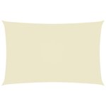 vidaXL Voile de parasol Tissu Oxford rectangulaire 4x7 m Crème