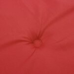 vidaXL Coussins de chaise de jardin à dossier bas lot de 6 rouge