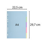 Intercalaires Carte Pastel 170g Forever 5 Positions - A4 - Blanc - X 50 - Exacompta