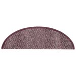 vidaXL Tapis de marches d'escalier 15 Pièces Violet 56x17x3 cm