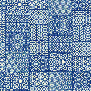 PAPERTREE 50*70 100g VITRAUX Jali Bleu - Lot de 10 feuilles