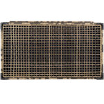 Tectake coffre de jardin oslo structure en aluminium 145x82 5x79 5cm - marron naturel