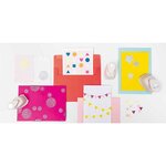 10 feuilles de papier pailleté A4 - teintes rosées