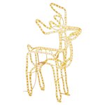vidaXL Renne de Noël Blanc chaud 76x42x87 cm