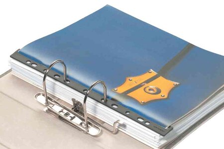 Boite de 50 Baguettes à reliure porte catalogue Noir DURABLE