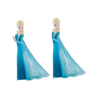 2 figurines pour gâteau la reine des neiges - elsa