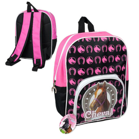 Sac à dos rose cheval
