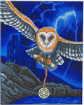 Kit tableau diamant LED 40x50cm Hibou