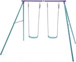 Portique en métal avec 2 balançoires
