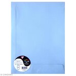 Sachet de 5 pochettes 229x324 bleu lavande 120g clairefontaine