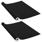vidaXL Films autoadhésifs pour portes 2 Pièces Bois foncé 210x90 cm PVC