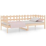 vidaXL Lit de jour 80x200 cm Bois de pin massif