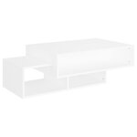 vidaXL Table basse Blanc 105x55x32 cm Aggloméré