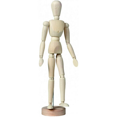 Mannequin en bois - modèle homme - 30 cm - royal talens