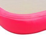 vidaXL Tapis gonflable de gymnastique avec pompe 800x100x10cm PVC Rose